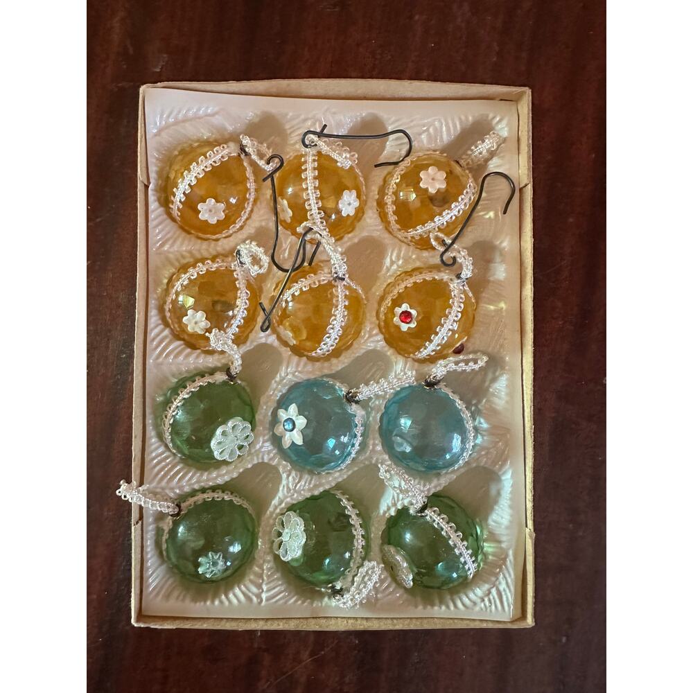 Vintage Made in Western Germany Mini Ornament Set